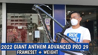 UNBOXING  2022 ANTHEM ADVANCED PRO FRAMESET MEDIUM ARCTIC LIGHT  WEIGHT [upl. by Sirah740]