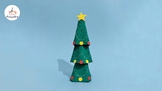 Árbol de Navidad 🎄  Hecho con cartón de huevos  Egg carton Christmas tree [upl. by Latihs44]