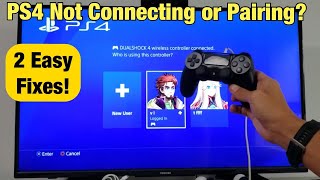 PS4 Controller Not Connecting or Pairing Not Working 2 Easy Fixes [upl. by Suzy637]