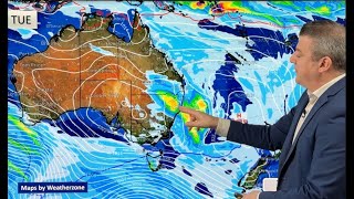 OZ A slight lift in temperatures for the southern half this week [upl. by Aniram]