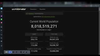 700 minutes of World Population Growth 2023  Worldometer [upl. by Leba179]