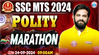 SSC MTS GK GS Marathon Class 2024  SSC MTS Marathon Classes 2024  Polity for SSC MTS By Naveen Sir [upl. by Halliday]