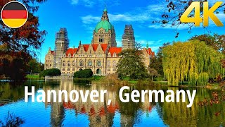 Walking tour in Hanover Germany 4K 60fps [upl. by Jezabella]