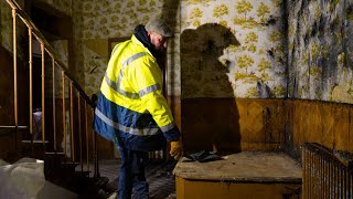 Cleaning The Servants Quarters In This Abandoned Chateau [upl. by Anyalram]