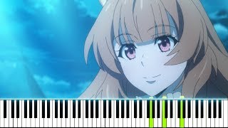 Tate no Yuusha no Nariagari ED 1 quotKimi no Namaequot  Chiai Fujikawa Synthesia Piano Tutorial [upl. by Namreh533]