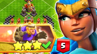 COMMENT 3 ÉTOILES FACILEMENT DISPUTE DE TOUCHE DU DÉFI DE HAALAND  Clash of clans [upl. by Ahsilra151]