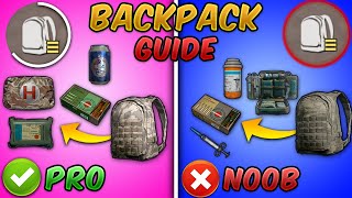 How to BagInventory Management in PUBG MobileBGMI Tips amp Tricks Backpack Settings GuideTutorial [upl. by Eatnahc]