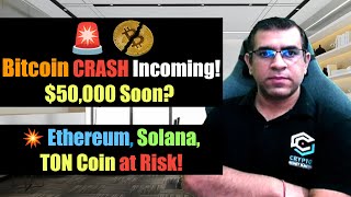 🚨 Bitcoin CRASH Incoming 50000 Soon 💥 Ethereum Solana TON Coin at Risk [upl. by Adham]