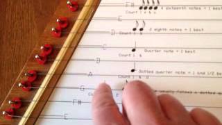 Video of a Zither Cymbala Lap Harp Plucked Psaltery Tuned to G Major  Tuning Guide [upl. by Auhsej964]