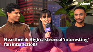 Heartbreak High cast reveal ‘interesting’ fan interactions  Yahoo Australia [upl. by Eleets632]