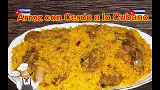 Arroz amarillo con costillas de cerdo Arroz con Cerdo a lo Cubano [upl. by Raimund]