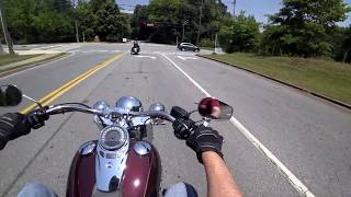 Harley Davidson Softail Deluxe Demo Ride [upl. by Lain]