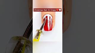 Easy Christmas Nail Inspo❤️🤍shorts shortsviral christmas christmas2024 snow nailart [upl. by Daus]