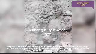 DETIK² MENGERIKAN  TIBATIBA GUNUNG BERAPI MELETUS DAHSYAT 5112024 SUARA DENTUMAN G LEWOTOBI [upl. by Yenreit]