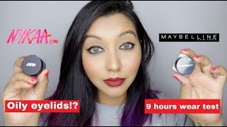 Nykaa vs Maybelline Gel Eyeliner Demo amp Wear Test on Oily Eyelids [upl. by Tnias]