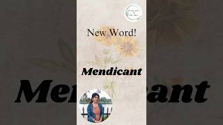 Mendicant  Meaning and Usage  Learning English with Madhu Lakhotia  mendicant newword [upl. by Takara608]