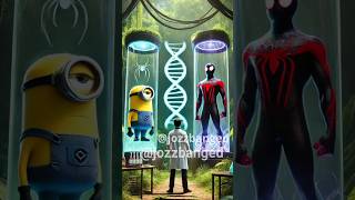 Minion Hybrid Superheroes SpiderMan Miles Morales Thor Green Lantern Punisher and Blade Unite [upl. by Haneeja197]