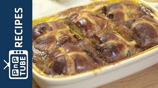 How to make Hot cross bun amp butter pudding [upl. by Emixam942]