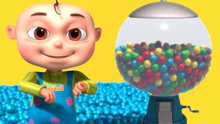 Zool Babies Ball Machine Song  Telugu Rhymes For Children  Nursery Rhymes amp Kids Songs [upl. by Nessa]