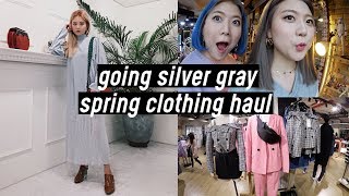 Final Hair Color Silver Gray amp Bershka Spring Clothing Haul  DTV 92 [upl. by Towny]