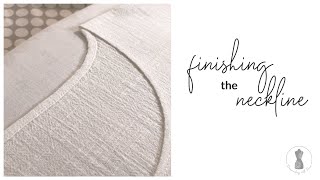 How to finish a neckline without bias strips [upl. by Carmen]