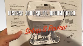 HiSense Dehumidifier Setup and Review [upl. by Jonati354]