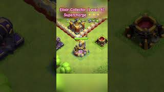 Elixir Collector Level 16 Supercharge3 clashofclans supercell supercellcoc coc gmaing games [upl. by Onez777]