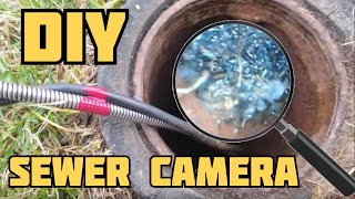 Sewer Camera  Tree Roots in Sewer  DIY Sewer Inspection Camera  rootx [upl. by Taddeusz]