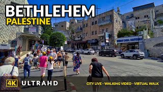 4K Bethlehem Palestine ❤️ Walking Tour  Church of the Nativity  Birthplace of Jesus [upl. by Ansev]