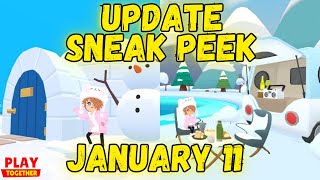 A new IGLOO HOUSE Update Sneak Peek January 11th Play Together Game [upl. by Ailekat]