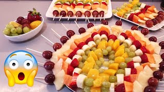 📢 Brochettes de fruits 😱 Un Festin de fruits 🥰 Salade de Fruits  Plateau de fruits frais [upl. by Herrera]