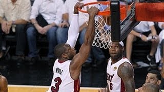 Dwyane Wade starts NBA finals with BIG slam [upl. by True596]