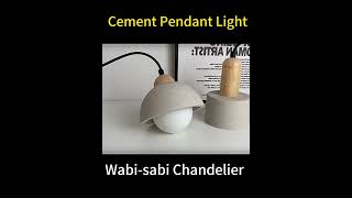 Wabi sabi Cement Pendant Light [upl. by Ominorej751]