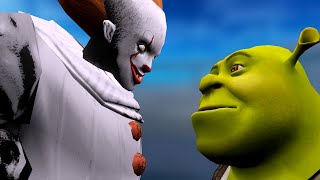 Shrek Vs Pennywise [upl. by Ardnuahc]