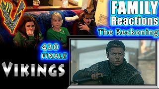 VIKINGS 420  The Reckoning  FAMILY Reactions  Fair Use [upl. by Arriaes]