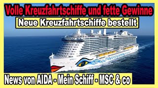 Mein Schiff Kreuzfahrtschiffe durchgehend VOLL🔴 Neue Schiffe  AIDA verschenkt Gutscheine amp mehr 🛳️ [upl. by Ahcirt]