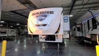 4 Slide Outs amp Loft Fifth Wheel 2022 Sabre 36BHQ by Forestriver RV  Couchs RV Nation Camper Reviews [upl. by Meihar]