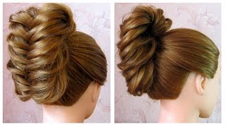 Сhignon tressé facile ♡ Coiffure facile à faire soi même pour cheveux long ♡ Tresse épi de blé [upl. by Mak406]