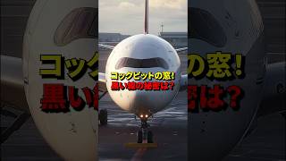 飛行機のコックピット窓にある黒い線‼️その秘密は？ 飛行機 雑学 旅行 [upl. by Dixon142]