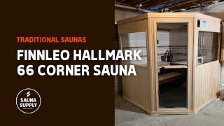 INSTALLING A FINNLEO HALLMARK 66 CORNER SAUNA [upl. by Orestes895]