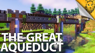 Minecraft Timelapse The Great Aqueduct Item Transportation System [upl. by Mariette]