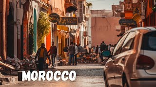 Hivernage Marrakechs richicest district with expensive hotels and restaurants  4K HDR Morocco [upl. by Firestone]