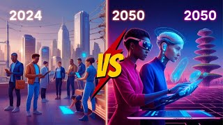 Future Unveiled 2024 vs 2050 Tech Life amp Beyond  Usama physicist [upl. by Lauren617]