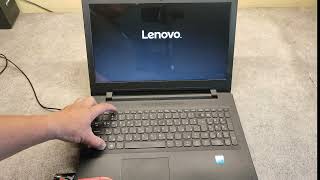 HOW TO ENTER THE BIOS ON LENOVO IDEAPAD 110 BOOT FROM USB [upl. by Arhna]