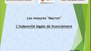 Comment calculer lindemnite légale de licenciement apres le 26 septembre 2017 [upl. by Abbot488]