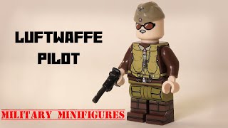 MILITARY MINIFIGURES  LUFTWAFFE PILOT  GERMAN ARMY WW2 Unofficial Lego Aliexpress [upl. by Cassy124]