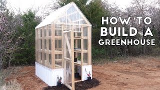 How to Build a Simple Sturdy Greenhouse from 2x4s  Modern Builds  EP 58 [upl. by Aitnuahs328]