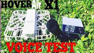 HoverAir X1  Voice Sound Test  The Only Drone In The Market [upl. by Hendrick106]