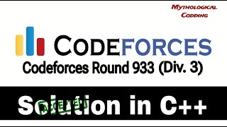 Codeforces Round 933 Div 3  Problem Solution  A Rudolf and the Ticket Mythological Codding [upl. by Aracaj607]