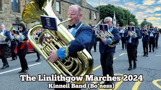 Kinneil Brass Band  Linlithgow Marches 2024 [upl. by Seyler432]